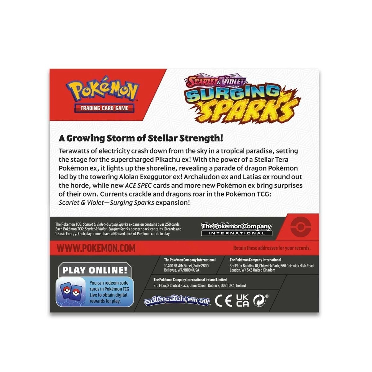 Pokémon TCG Scarlet & Violet – Surging Sparks SV08 Sealed Booster Box