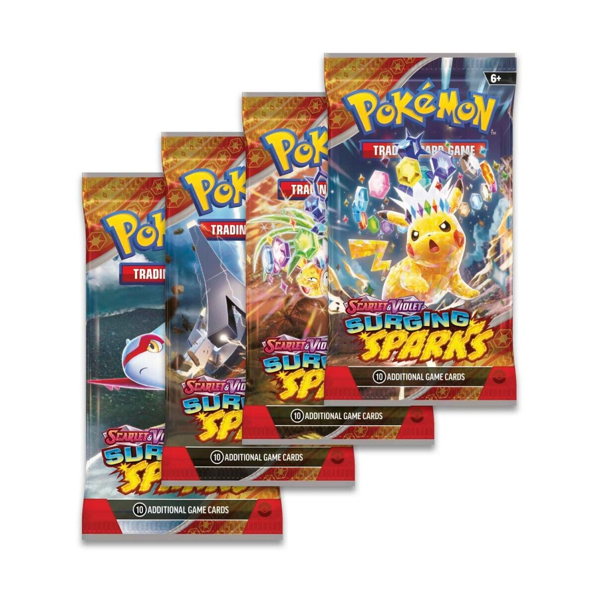 Pokémon TCG Surging Sparks - Booster Packs SET OF 4