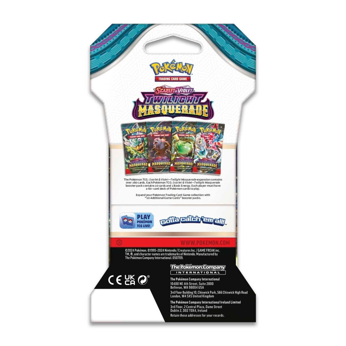 Pokémon TCG Twilight Masquerade Sleeved - Booster Packs SET OF 4